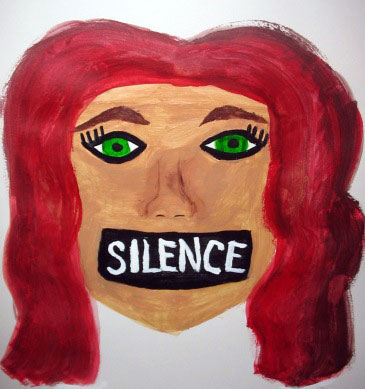 Woman silenced