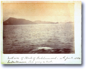 Dated photo of the sea