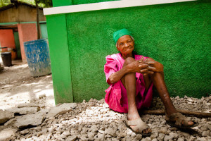 Photo of an elderly woman awaiting care at OSAPO.