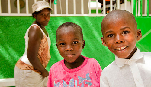 Boys in Haiti