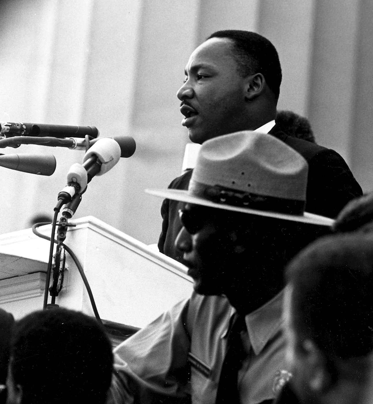Martin Luther King at podium